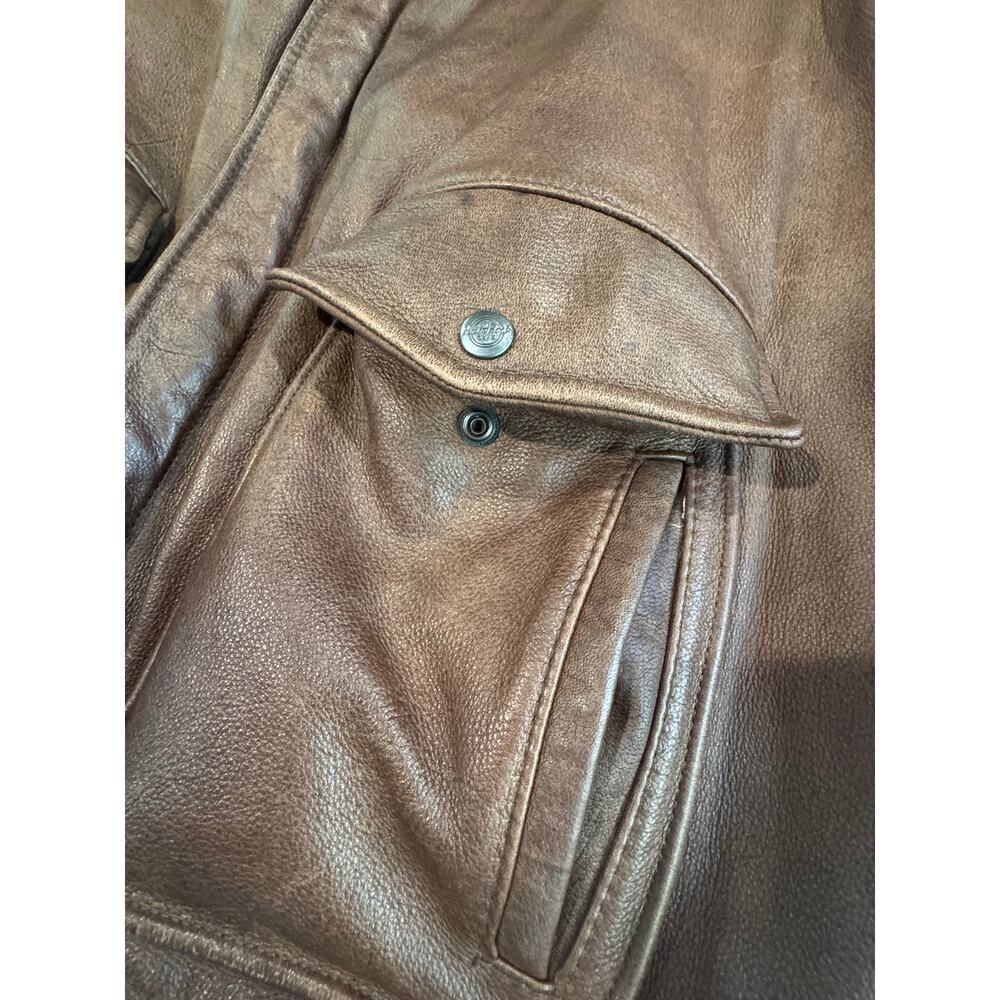 Hard Rock Cafe OSAKA Vintage LEather Bomber Jacket - Picture 14 of 16